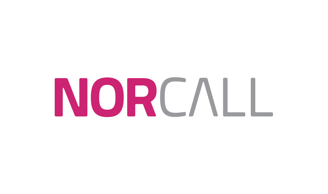 Norcallin logo (2014). Pirteä ja raikas väritys erottuu positiivisesti.