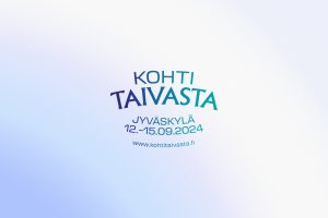 Kohti Taivasta -tapahtuman logo ja ilme.